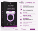 Bindass Nights Premium Vibrating Ring | Soft Stretch Silicone | Discreet & Comfortable | Battery Operated
