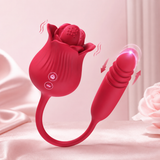 Rose Vibrator & Bullet Massager Combo | Waterproof & Rechargeable