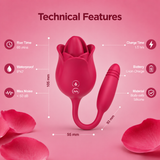 Rose Vibrator & Bullet Massager Combo | Waterproof & Rechargeable