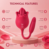 Rose Vibrator & Bullet Massager Combo | Waterproof & Rechargeable