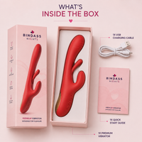 3 Point Rabbit Vibrator with Tongue Flicker