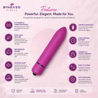 Mini Bullet Vibrator – Rechargeable Personal Massager