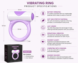 Bindass Nights Premium Vibrating Ring | Soft Stretch Silicone | Discreet & Comfortable | Battery Operated