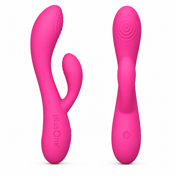 Premium Dual Rabbit Vibrator | Dual Stimulation | 10 Vibration Modes | USB Rechargeable | Waterproof Silicone