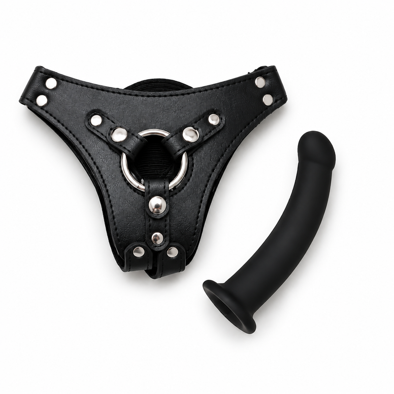Premium Strap-On Harness Set with Silicone Dildo