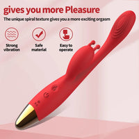 Heating Rabbit Vibrator – Tongue Flicking G-Spot Massager